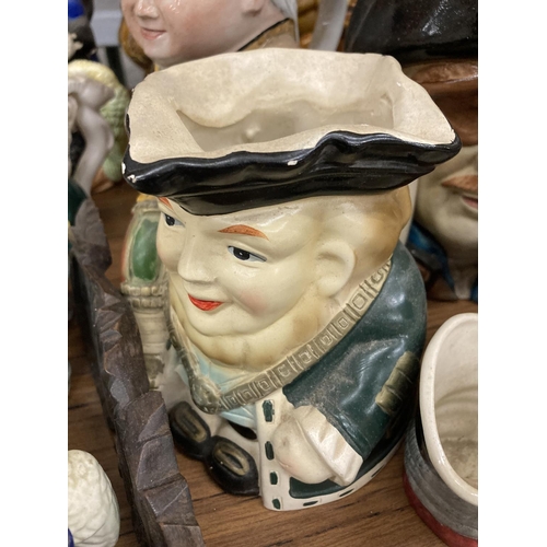 862 - A LARGE QUANTITY OF VINTAGE TOBY JUGS