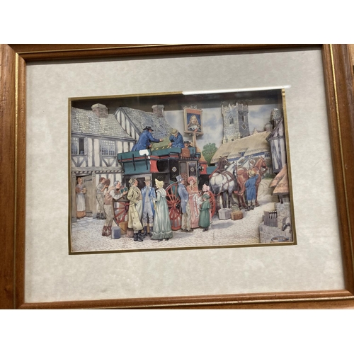 941 - TWO 3-D PICTURES OF VICTORIAN STREET LIFE