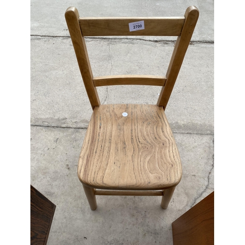 2700 - A 1950'S ELM AND BEECH CHILDS CHAIR