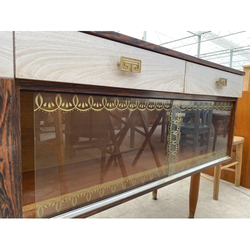 2701 - A MID 20TH CENTURY ROSEWOOD SIDEBOARD, 60