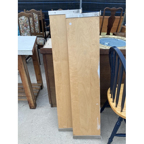 2724 - A PAIR OF IKEA SHELVES, 47X11