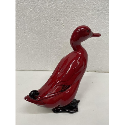 313 - A DOULTON FLAMBE DUCK