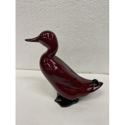 317 - A DOULTON FLAMBE DUCK