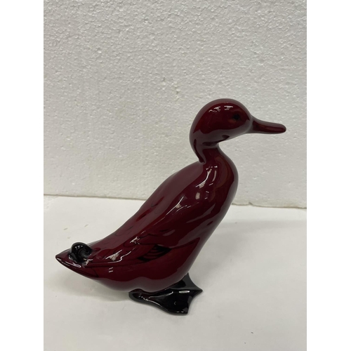 317 - A DOULTON FLAMBE DUCK