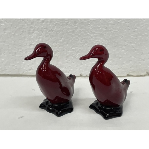 320 - DOULTON FLAMBE DUCKS