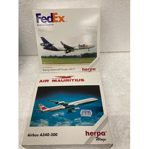 3068 - FOUR HERPA WINGS COLLECTION PLANES - SCALE 1:500