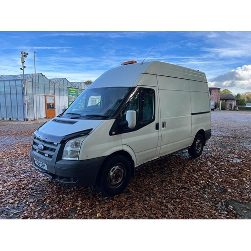 155 - FORD TRANSIT T350M 2.4 DIESEL VAN YC59 SRY APPROX 128000 MILES MOT 20/07/23 NO VAT WHILST ALL DESCRI... 