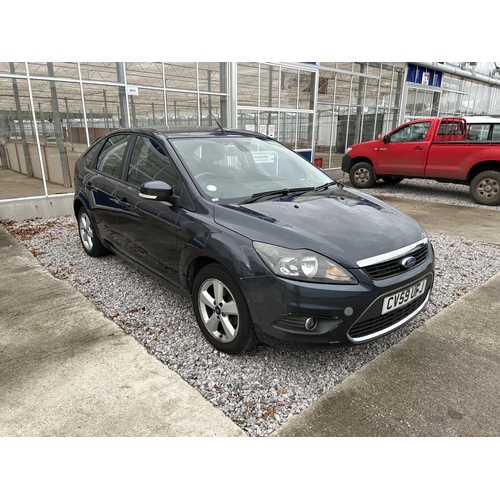 156 - A 2009 FORD FOCUS TITANIUM 1.6 LITRE FIVE DOOR CAR, 150,000 MILES REGISTRATION CV59 UFJ, M.O.T TILL ... 