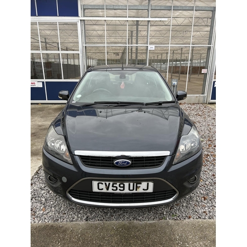 156 - A 2009 FORD FOCUS TITANIUM 1.6 LITRE FIVE DOOR CAR, 150,000 MILES REGISTRATION CV59 UFJ, M.O.T TILL ... 