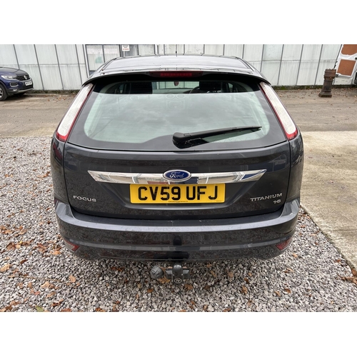 156 - A 2009 FORD FOCUS TITANIUM 1.6 LITRE FIVE DOOR CAR, 150,000 MILES REGISTRATION CV59 UFJ, M.O.T TILL ... 