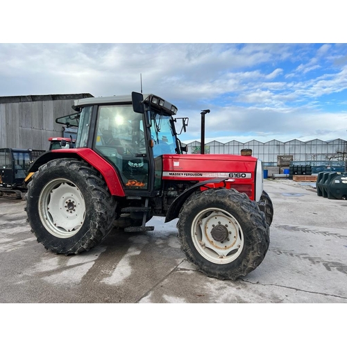 173 - MASSEY FERGUSON 6160 DYNASHIFT TRACTOR N186 TNT  10865 HOURS ON THE CLOCK NO VAT