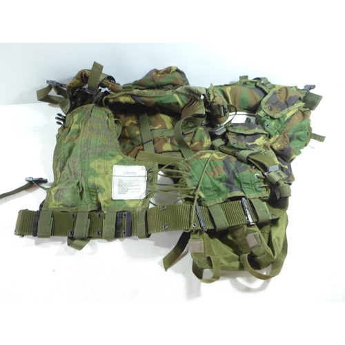 347 - A U.S. TACTICAL LOAD BEARING VEST, WITH NUMEROUS POUCHES