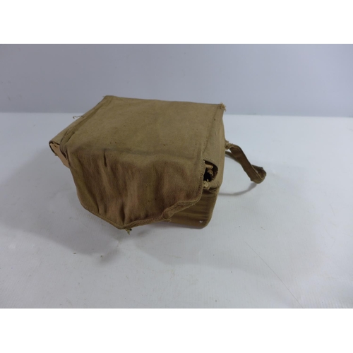 352 - A WORLD WAR II BOXED GAS MASK