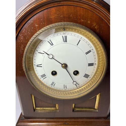 5 - A 19TH CENTURY FRENCH MAHOGANY CASED BRACKET CLOCK, SIGNED MEDAILLE D'ARGENT, MOVEMENT NO. 48052, 32... 