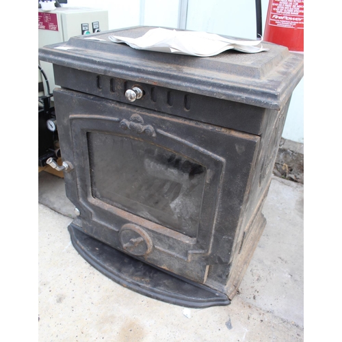 63 - CAST IRON LOG BURNER  NO VAT