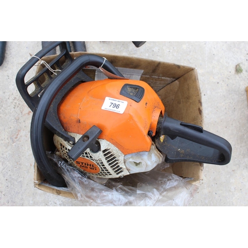 796 - A STIHL MS181 PETROL ENGINE CHAINSAW BODY +VAT