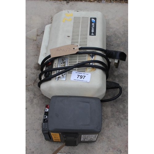 797 - A GMP MYLAM-4 LAMINATOR AND A HUSQVARNA BATTERY +VAT