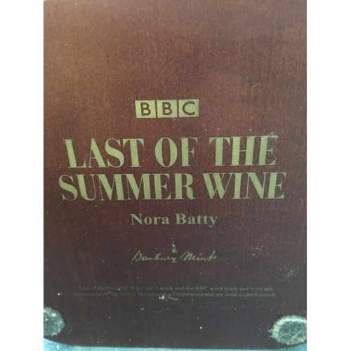 136 - TWO DANBURY MINT CHARACTERS FROM 'THE LAST OF THE SUMMER WINE' - COMPO AND NORA BATTY