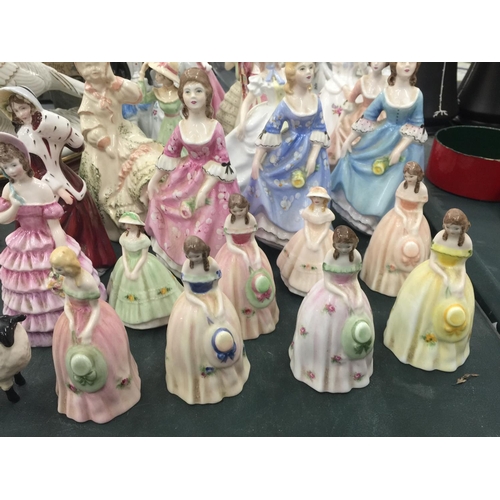 70 - A LARGE QUANTITY OF CERAMIC FIGURINES TO INCLUDE FRANCESCO, SHUDEHILL, ETC - APPROX 26 IN TOTAL