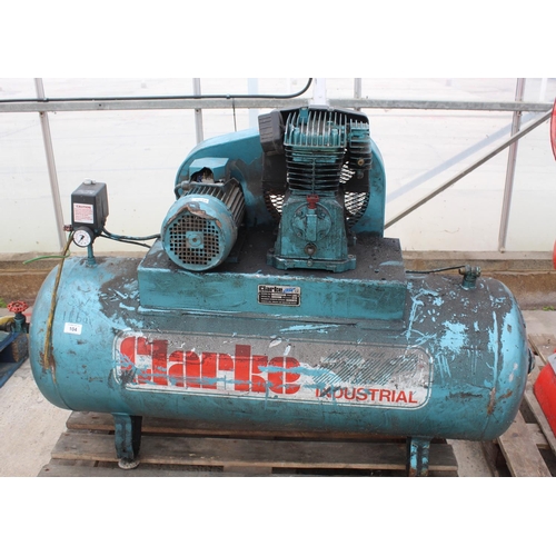 104 - CLARKE INDUSTRIAL AIR COMPRESSOR - NO VAT