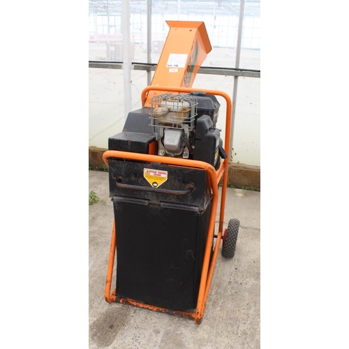 115 - ELLIOTT CHIPPING MACHINE WITH B&S 16HP ENGINE  NO VAT