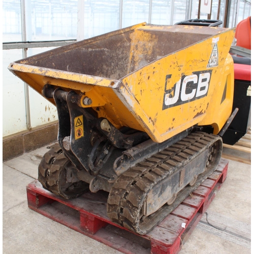 117 - JCB HTD-5 HIGH  TIP TRACKED DUMPER 2017 DIESEL - KEY START - KEY IN OFFICE - PLUS VAT