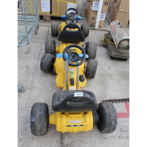 1299 - 2 ELF GO CARTS  NO VAT