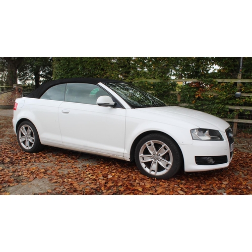 159 - AUDI A3 SPORT TDI  CONVERTIBLE BT10 ECZ 107000 MILES MOT FEB 2023 ROOF WORKING 2 KEYS NO VAT WHILST ... 