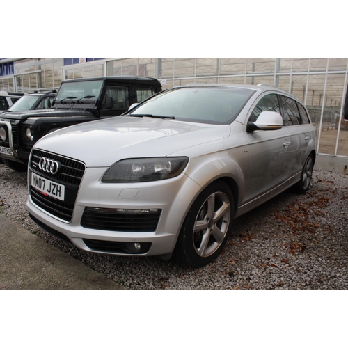 162 - 2007 AUDI Q7 S LINE QUATTRO TDI YM07 JZH DIESEL AUTOMATIC  ESTATE ONE KEY  APPROX  2 MONTHS MOT VEND... 