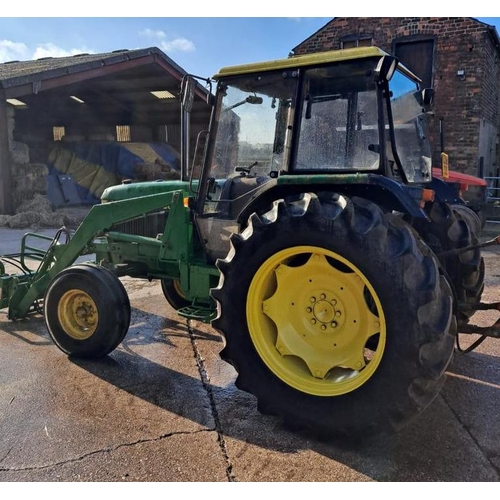 174 - 1987 JOHNDEERE 2850 WITH FORE END LOADER, 5800 hrs. + VAT