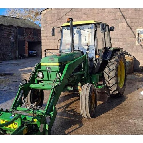 174 - 1987 JOHNDEERE 2850 WITH FORE END LOADER, 5800 hrs. + VAT