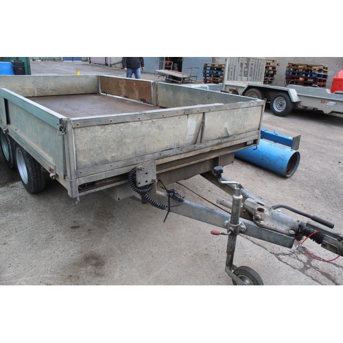 197 - A 10FT INDESPENSION CAR TRAILER NO VAT