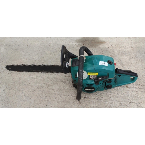 20 - QUALCAST PETROL CHAINSAW  GOOD WORKING ORDER NO VAT