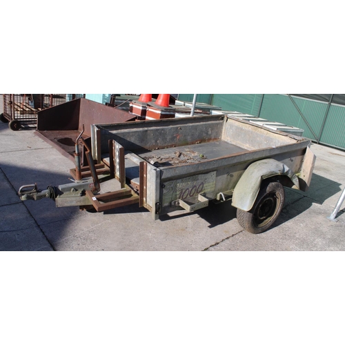 203 - SKIVVY CAR TRAILER  NO VAT