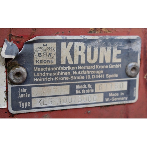 236 - KRONE POWER HARROW WITH 10' CRUMBLER  NO VAT