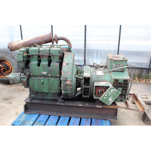 266 - GENERATOR AND LISTER 3 CYLINDER  + VAT