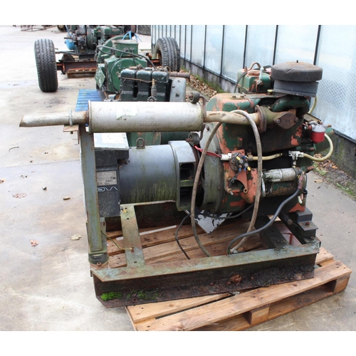 268 - GENERATOR WITH LISTER 2 CYLINDER  + VAT