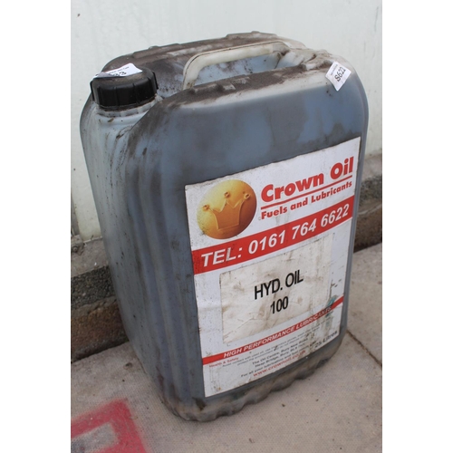 33 - 25 LITRES OF HYD OIL  NO VAT