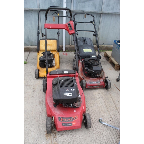 416 - 3 LAWNMOWERS  NO VAT