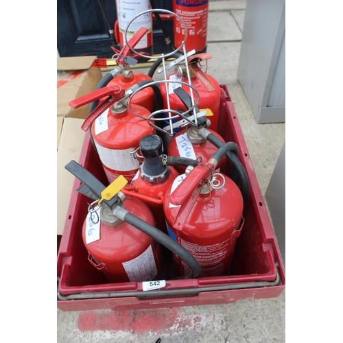 542 - SEVEN EXTINGUISHERS - NO VAT