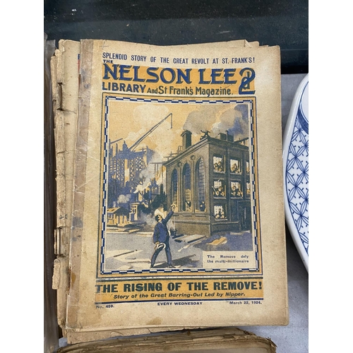 231 - A COLLECTION OF 'THE NELSON LEE LIBRARY OF SCHOOL STORIES' COMICS DATING FROM THE 1920'S AND 1930'S