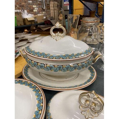 273 - A LARGE QUANTITY OF VINTAGE DINNERWARE TO INCLUDE LIDDED TERRINES, PLATES ETC