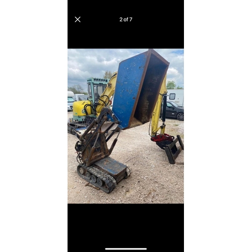 138 - TCP HI TIP MINI DUMPER STARTS RUNS WORKS BUT NEEDS A NEW BATTERY KEY IN THE OFFICE NO VAT