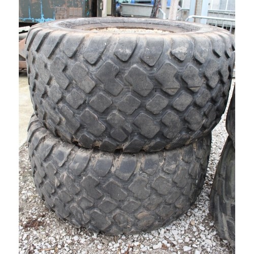 287 - 5 WHEELS AND TYRES 560/60-22.5  ALL OFF ONE TRAILER PLUS A SPARE + VAT