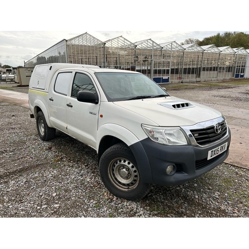 150 - TOYOTA HILUX CREW CAB  REG; DX15 RKV  MOT 22/3/2023 FIRST REG MARCH 2015
128,444 MILES TRUCKMAN TOP ... 