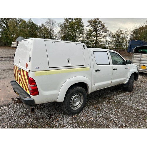 150 - TOYOTA HILUX CREW CAB  REG; DX15 RKV  MOT 22/3/2023 FIRST REG MARCH 2015
128,444 MILES TRUCKMAN TOP ... 