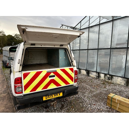 150 - TOYOTA HILUX CREW CAB  REG; DX15 RKV  MOT 22/3/2023 FIRST REG MARCH 2015
128,444 MILES TRUCKMAN TOP ... 