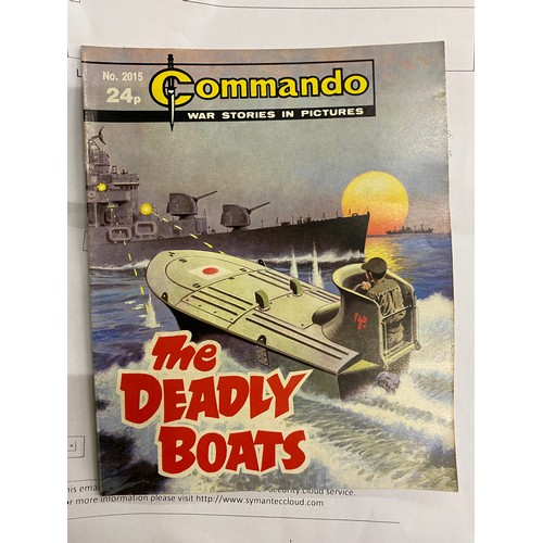 239 - A COLLECTION OF VINTAGE COMMANDO COMICS AND WORLD'S OF TOMORROW