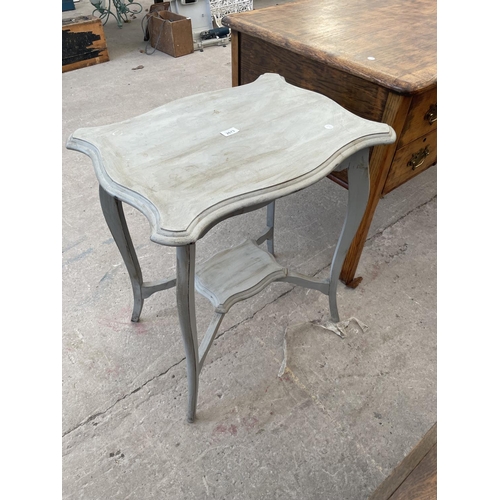 2673 - A PAINTED EDWARDIAN TWO TIER CENTRE TABLE