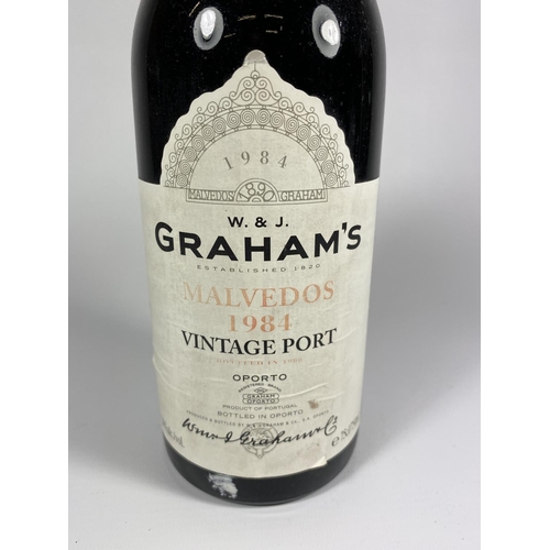 307 - 1 X 75CL BOTTLE - GRAHAMS MALVEDOS 1984 VINTAGE PORT